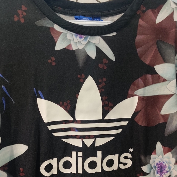 Adidas Rare Lotus Floral Tshirt Tee - Picture 5 of 8
